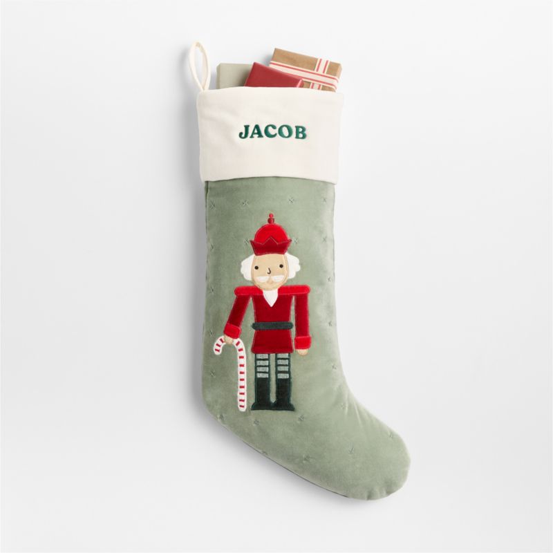 Wonderland Velvet Nutcracker Kids Christmas Stocking - image 2 of 6
