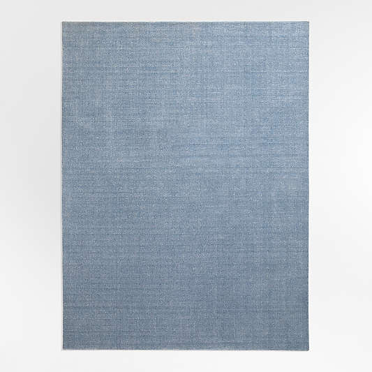 Windsor Wool Handwoven Light Blue Area Rug
