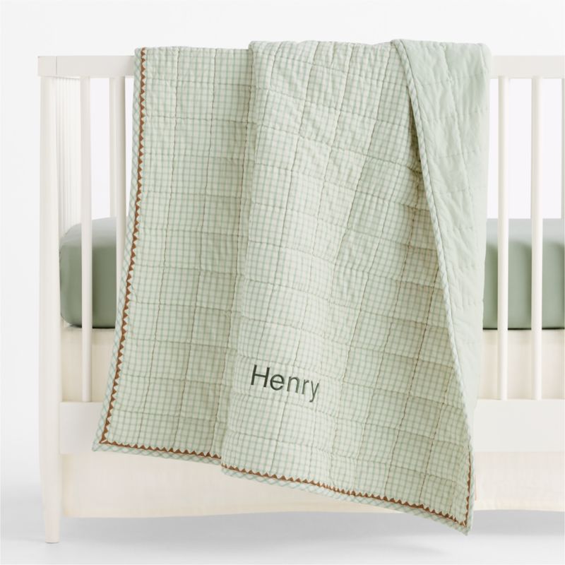 Supersoft Soft Green Organic Cotton Gauze Baby Crib Fitted Sheet - image 4 of 6