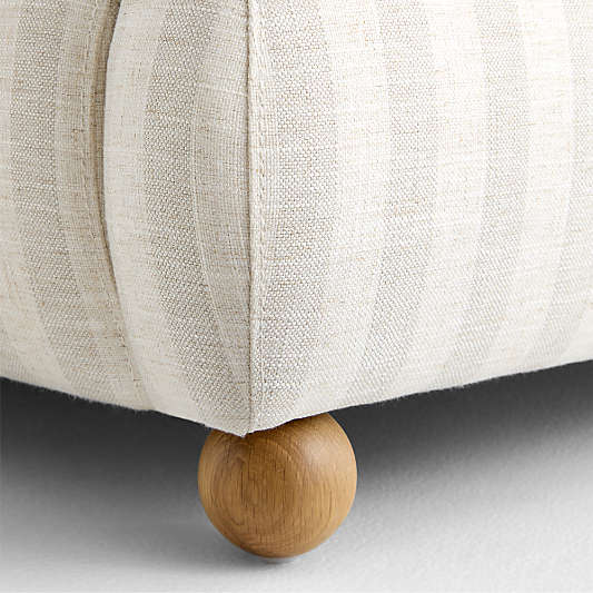 Winner Classic Wide Stripe Upholstered Kids Bed by Venus Williams