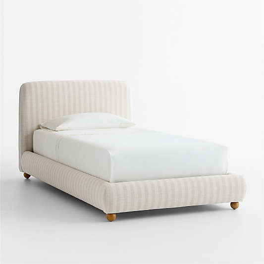 Winner Classic Wide Stripe Upholstered Kids Bed by Venus Williams