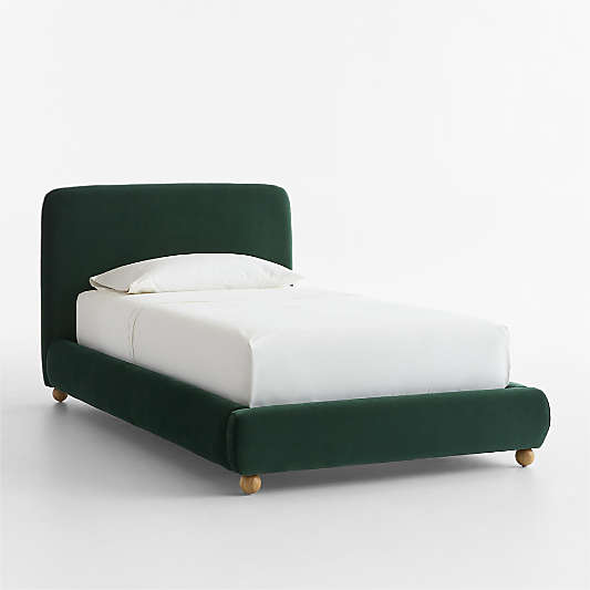 Winner Kent Pine Velvet Upholstered Kids Bed by Venus Williams