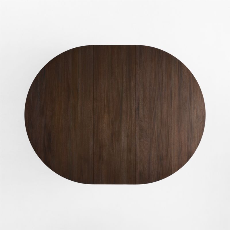 Winnetka 60"-78" Mahogany Extendable Round Pedestal Dining Table - image 3 of 5
