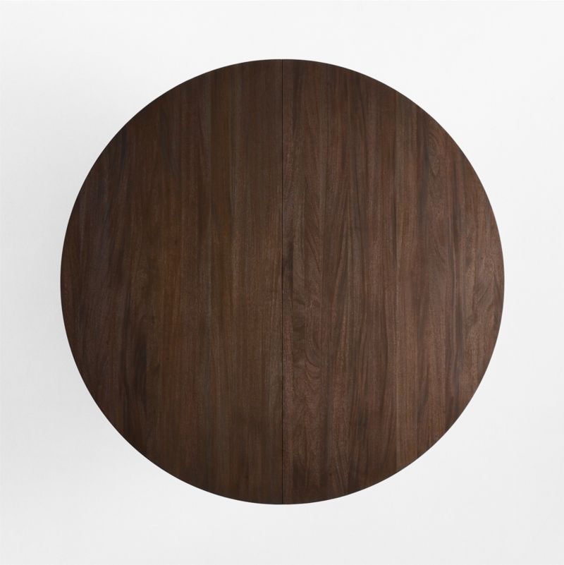 Winnetka 60"-78" Mahogany Extendable Round Pedestal Dining Table - image 2 of 5