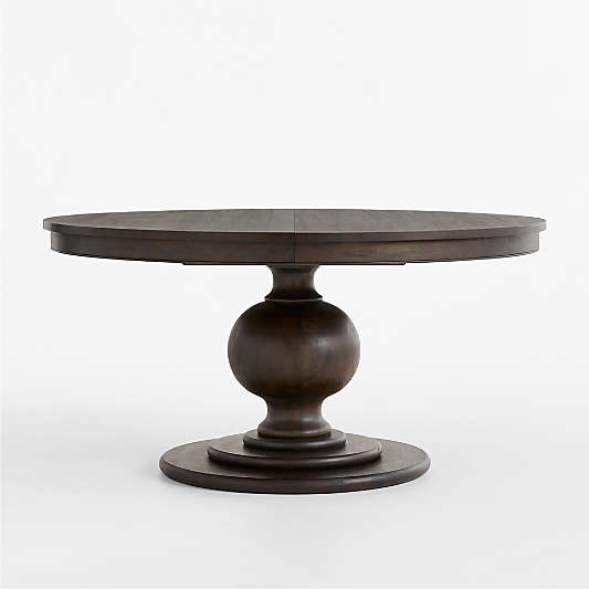 Winnetka 60"-78" Mahogany Extendable Round Pedestal Dining Table