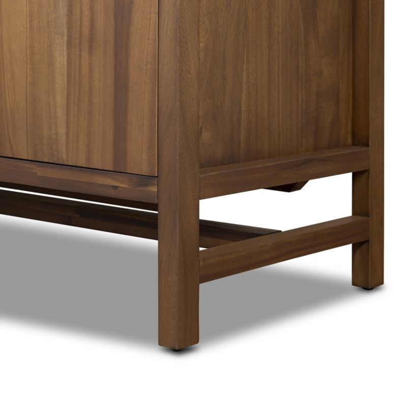 Winston 78" Saddle Tan Wood Media Console - image 10 of 11
