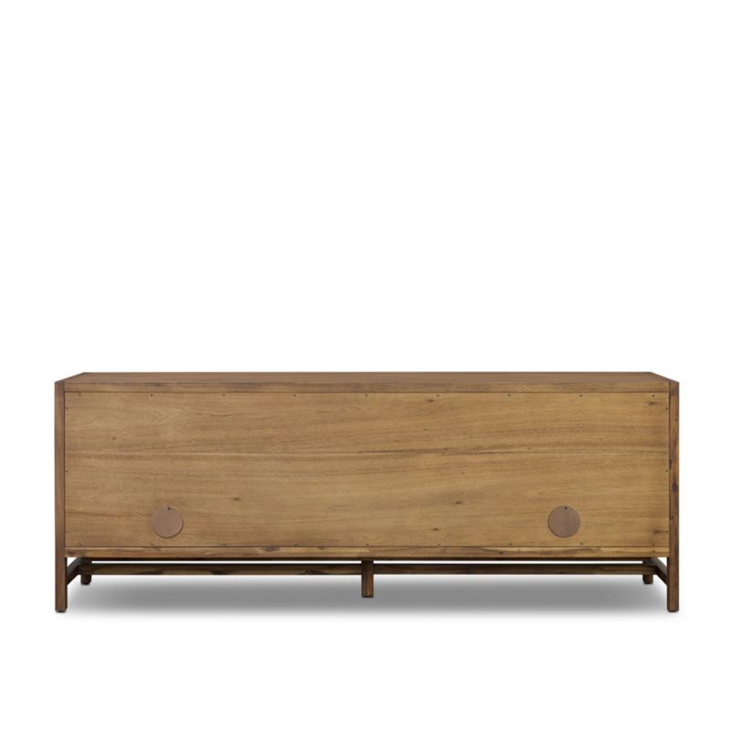 Winston 78" Saddle Tan Wood Media Console - image 6 of 11