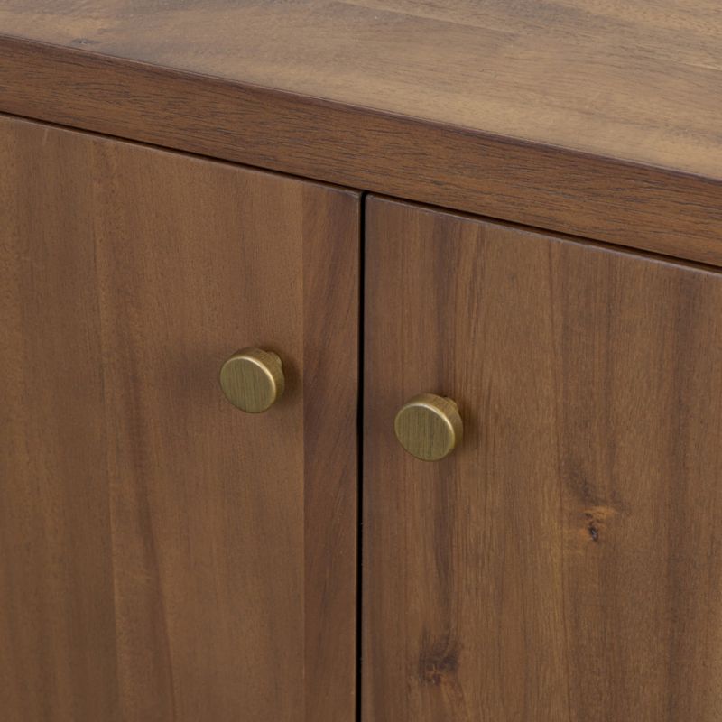 Winston 78" Saddle Tan Wood Media Console - image 9 of 11