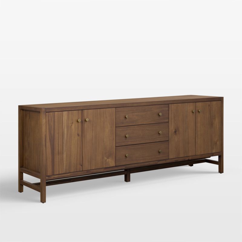 Winston 78" Saddle Tan Wood Media Console - image 3 of 11