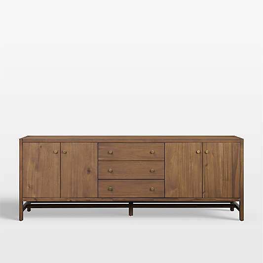 Winston 78" Saddle Tan Wood Media Console