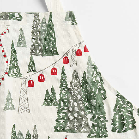Winter Gondola Organic Cotton Apron