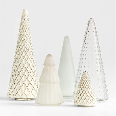 Winter Wonderland Holiday Trees, Set of 5