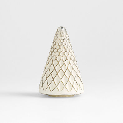 View Winter Wonderland Silver Diamond Glass Holiday Tree Extra Small 6" details