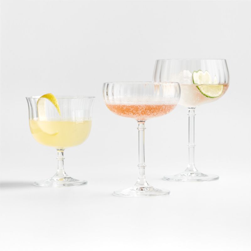 Wolcott Optic Short Cocktail Glass + Reviews | Crate & Barrel