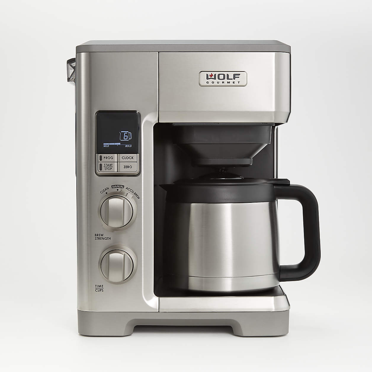 Wolf Gourmet Automatic Drip Coffee Maker with Stainless Knobs + Reviews
