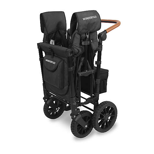 Wonderfold W2 Luxe Volcanic Black Double Kids Stroller Wagon