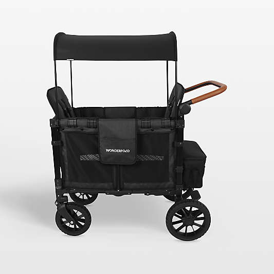 Wonderfold W2 Luxe Volcanic Black Double Kids Stroller Wagon