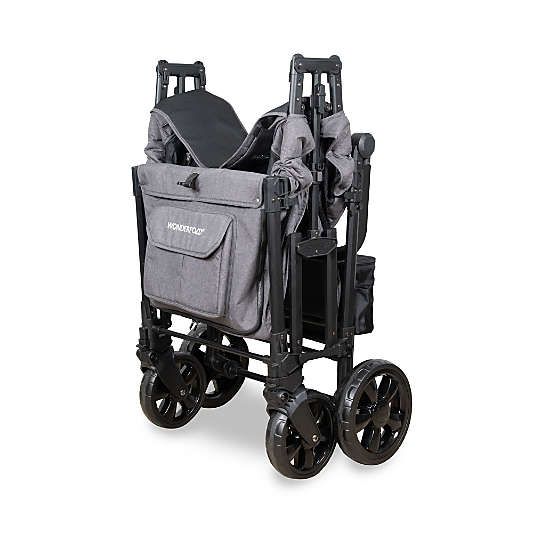 Wonderfold W4 Elite Pro Charcoal Grey Four Seater Kids Stroller Wagon
