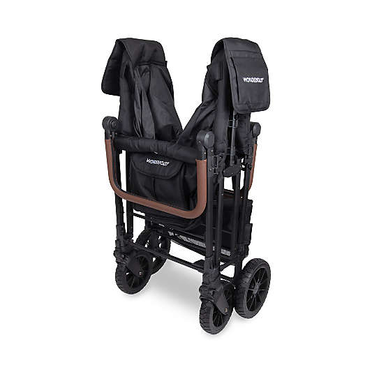 Wonderfold W6 Luxe Pro Jet Black Six Seater Kids Stroller Wagon