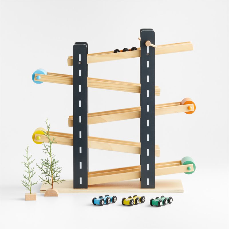 Wonder & Wise by Asweets Kids Wooden Car Track