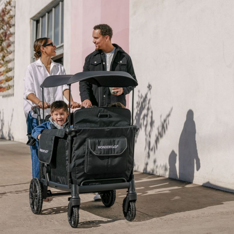 Wonderfold ® L2 Black Double Kids Stroller Wagon - image 3 of 9