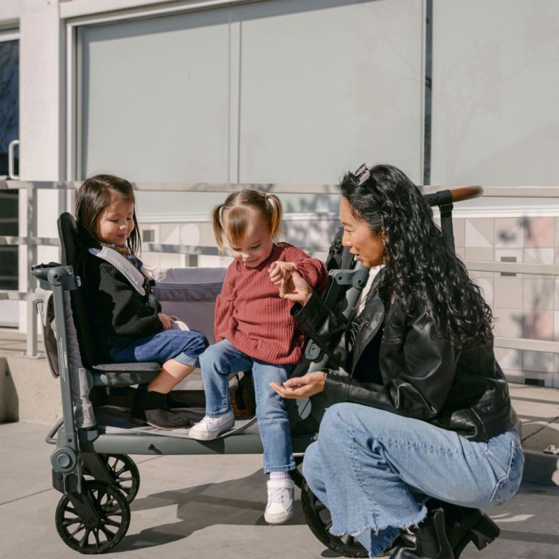 Wonderfold ® L2 Grey Double Kids Stroller Wagon - image 2 of 10