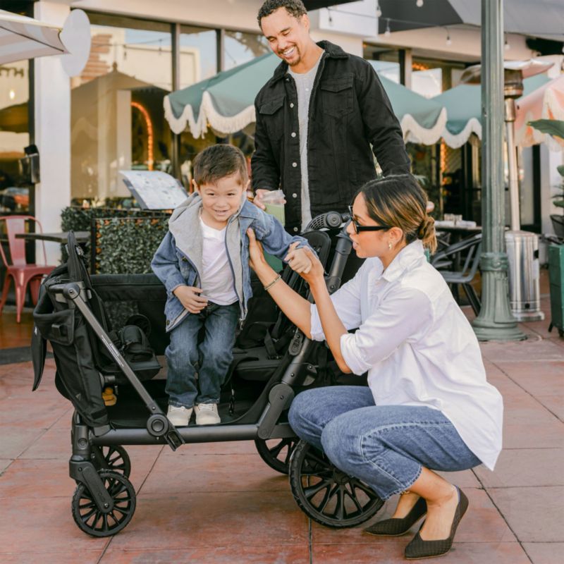Wonderfold ® L4 Black Quad Kids Stroller Wagon - image 1 of 9
