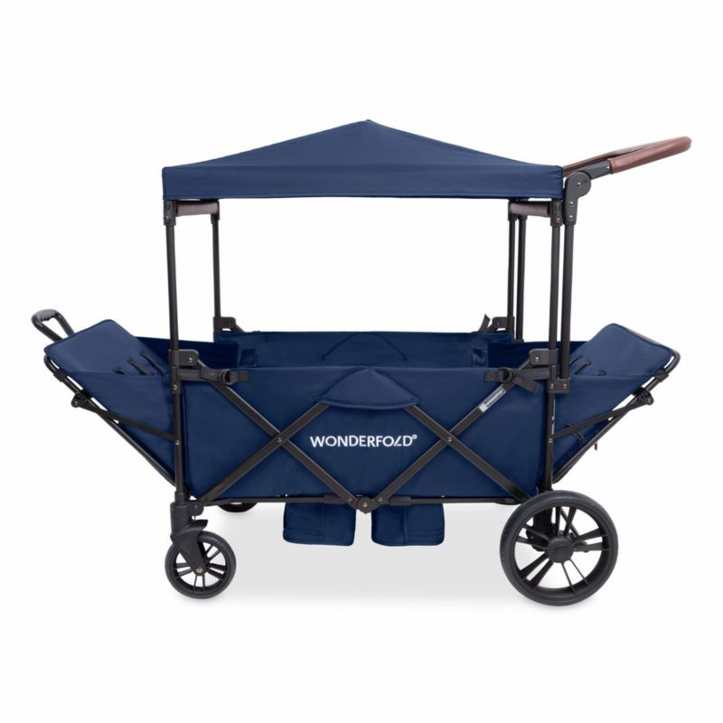 Wonderfold X4R Navy Blue 4 Seater Kids Stroller Wagon - image 2 of 7