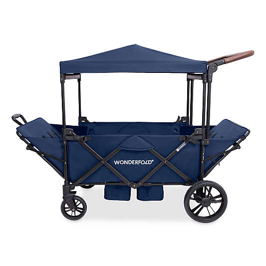 Wonderfold X4R Navy Blue 4 Seater Kids Stroller Wagon