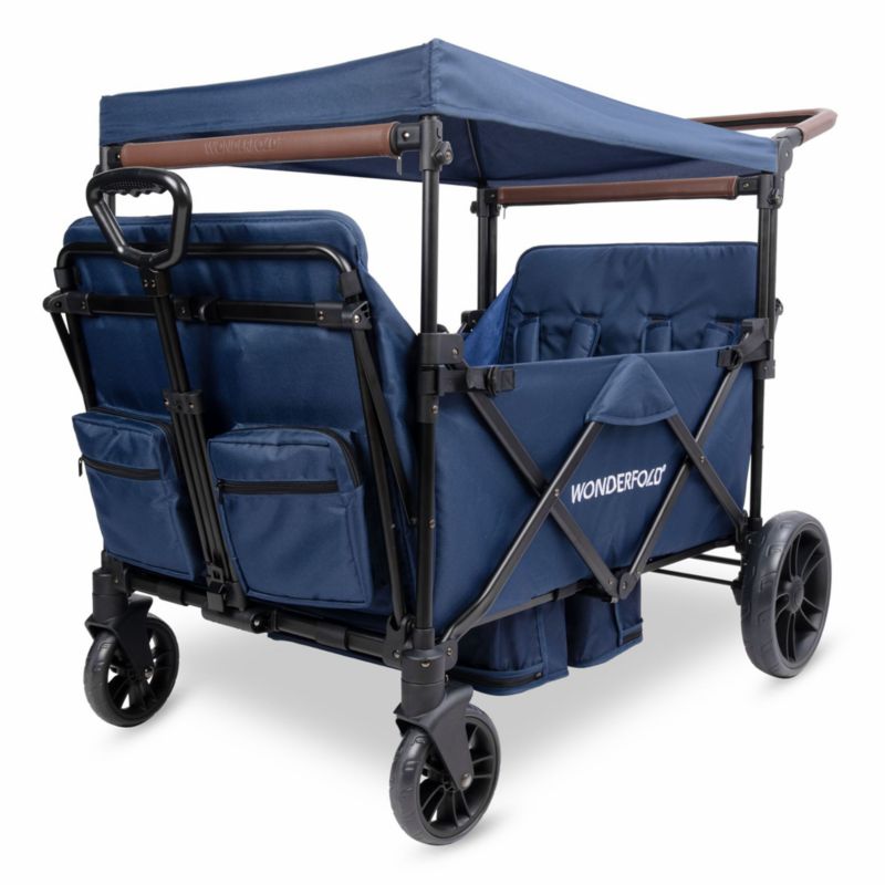 Wonderfold X4R Navy Blue 4 Seater Kids Stroller Wagon - image 1 of 7