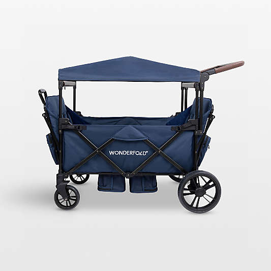Wonderfold X4R Navy Blue 4 Seater Kids Stroller Wagon