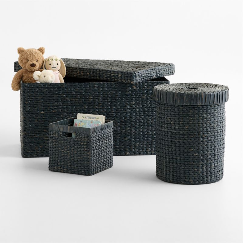 Wonderful Wicker Blue Large Kids Hamper - image 1 of 3
