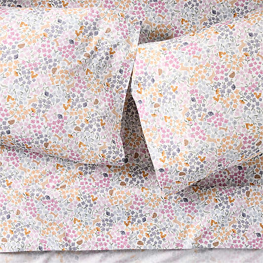 Stay Cool Wonderland Prairie 100% Organic Cotton Kids Queen Sheet Set