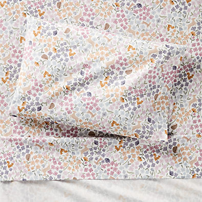 View Stay Cool Wonderland Prairie Organic Cotton Toddler Sheet Set details