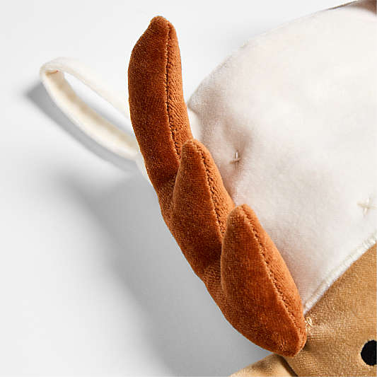 Wonderland Velvet Reindeer Kids Christmas Stocking