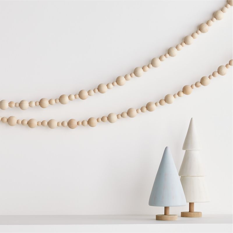 Wood Bead Garland 6' - image 0 of 4