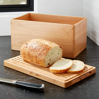 Carter Wood Bread Box Reviews Crate, Wooden Bread Boxes Designs