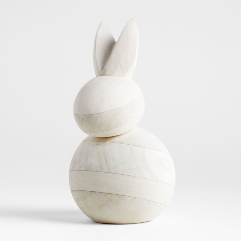 Medium Wood Bunny 9" - image 0 of 7