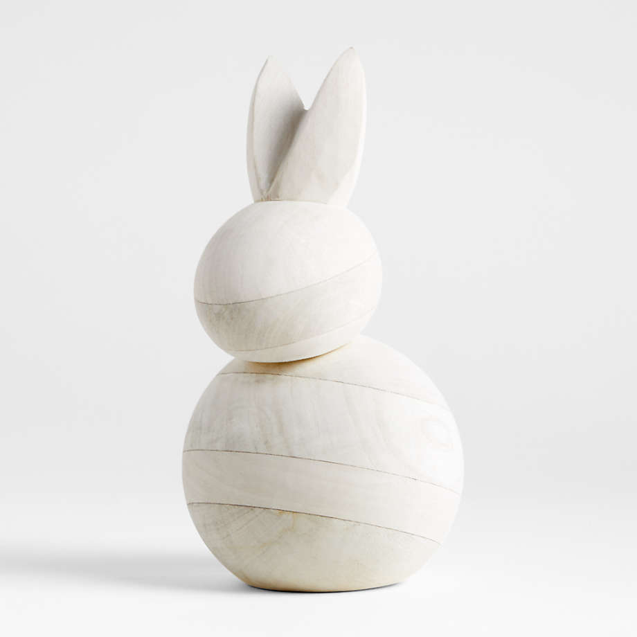 Viewing product image Large Wood Bunny 9" - image 1 of 5