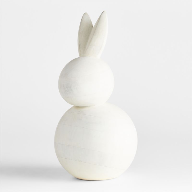 Large Wood Bunny 12" - image 0 of 7