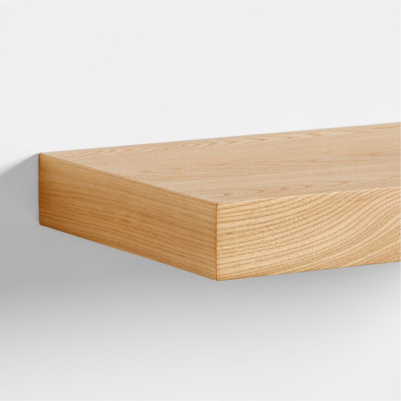 Natural Elm Wood Floating Shelf 24" - image 4 of 5