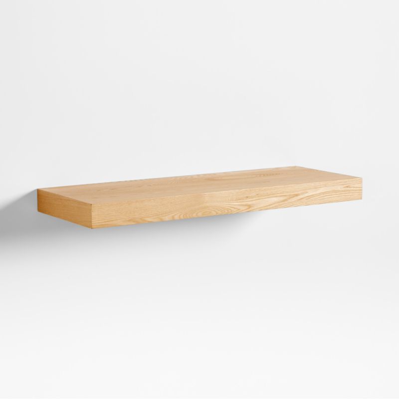 Natural Elm Wood Floating Shelf 36" - image 5 of 9