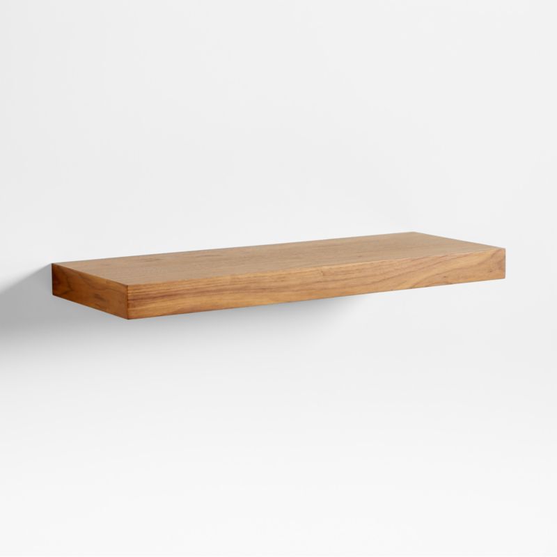 Walnut Wood Floating Shelf 36" - image 3 of 7