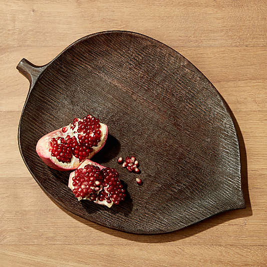 Wood Leaf Shaped Serving Board