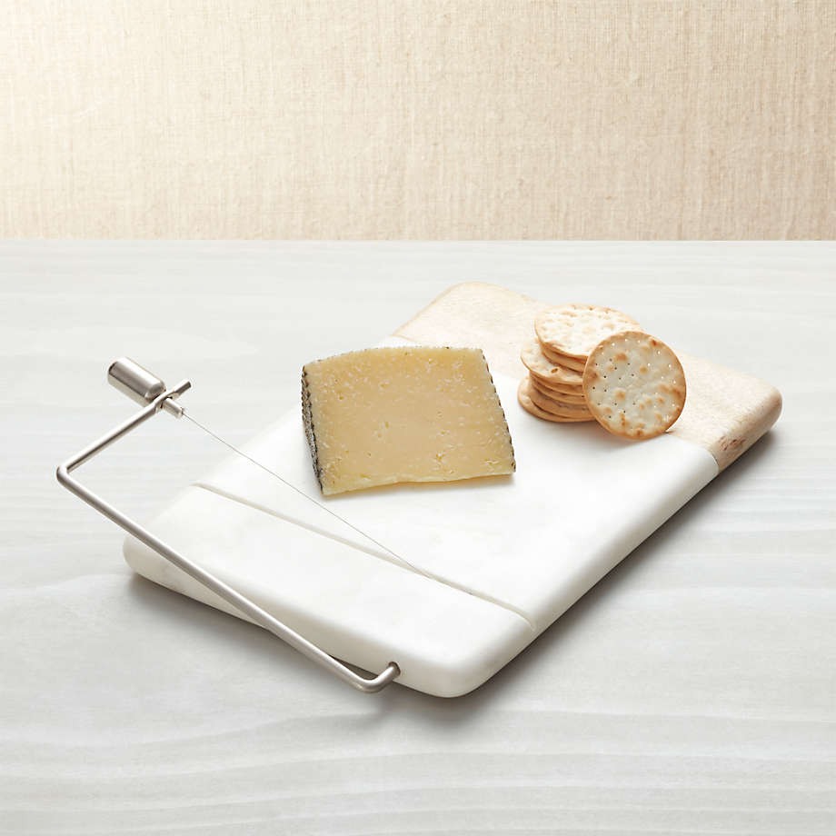 Wood Marble Cheese Slicer + Reviews | Crate and Barrel