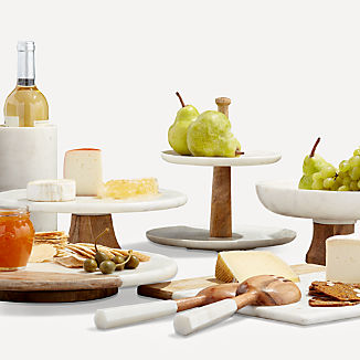 Wood and Marble Serveware