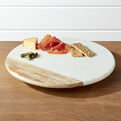 View Wood and Marble Lazy Susan details