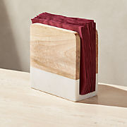 Tondo Natural Wood Coasters, Set of 4