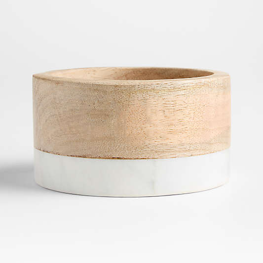 Wood and Marble Wine Coaster