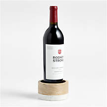 Wood and Marble Wine Coaster + Reviews | Crate & Barrel